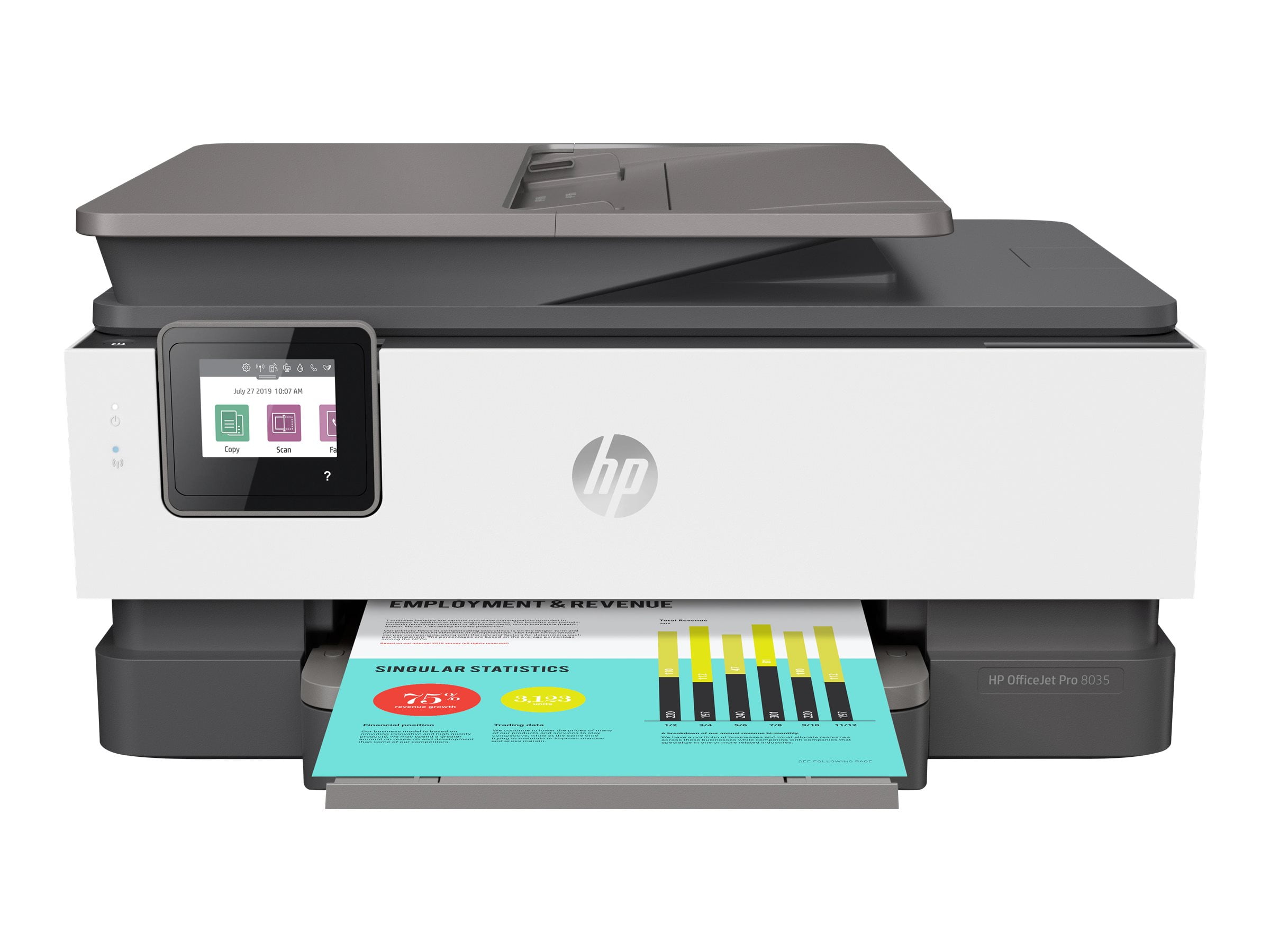 HP OfficeJet Pro 8035 Color All-in-One Wireless Printer, Basalt -