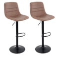 thumbnail image 1 of Sillas Verona Alta para Barras de Cocina con Altura Ajustable Bancos Desayunador Elegante para Decoración del Hogar Fabricado 100% Poliéster y Tejido Transpirable Set de 2 Sillas Cafe, 1 of 5