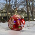 thumbnail image 2 of 18" Ornement Bijou Rouge avec la Conception de Flocon de Neige et 24 Multi LED, 2 of 4