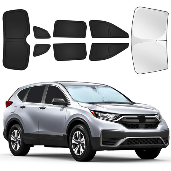 for Honda CRV 2023-2025 Car Window Shades, 8pcs Privacy Sun Shade Set for Front Windshield Side and Rear Windows, Full Window Covers Keeps vehicle Cool for Camping Napping