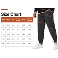 thumbnail image 6 of Taigaofy Mens Sweatpants Elastic Waist Drawstring Baggy Tapered Pants With Pockets Gray S, 6 of 7