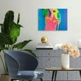 thumbnail image 4 of YILUYINQING Pop Art Parrots Canvas Print Wall Art Decor Ready To Hang 20x16in, 4 of 6