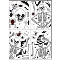 thumbnail image 1 of Pegatina De Pared De Pvc De Dibujos Animados De Halloween, Calcomanías De Ventana De Hueso De Cabeza De Calabaza, Pegatinas De Pared De Habitación Para Niños, Decoración Del Hogar De Festival 4 Uds. Methold HA039986-04, 1 of 5