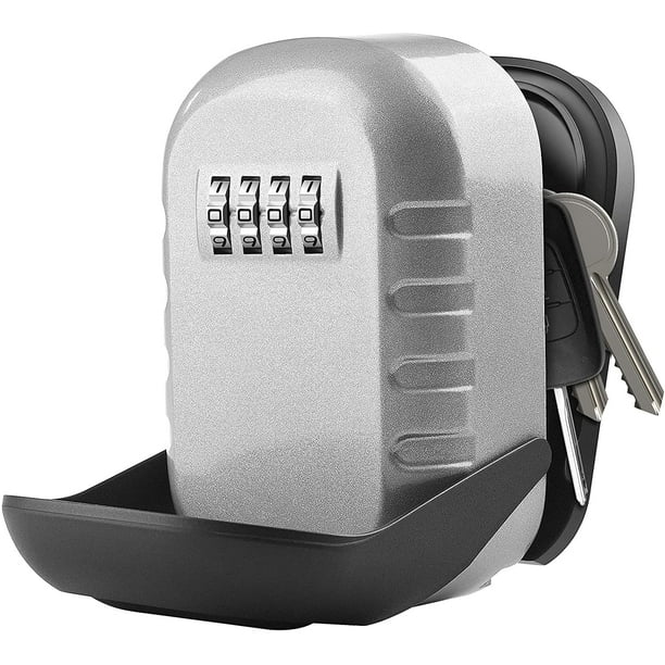 Caja de seguridad para llaves de gran capacidad, caja de seguridad con cerradura de aleación de zinc de almacenamiento seguro con código de combinación de 4 dígitos, para llaves de la escuela del gar kaili Sencillez