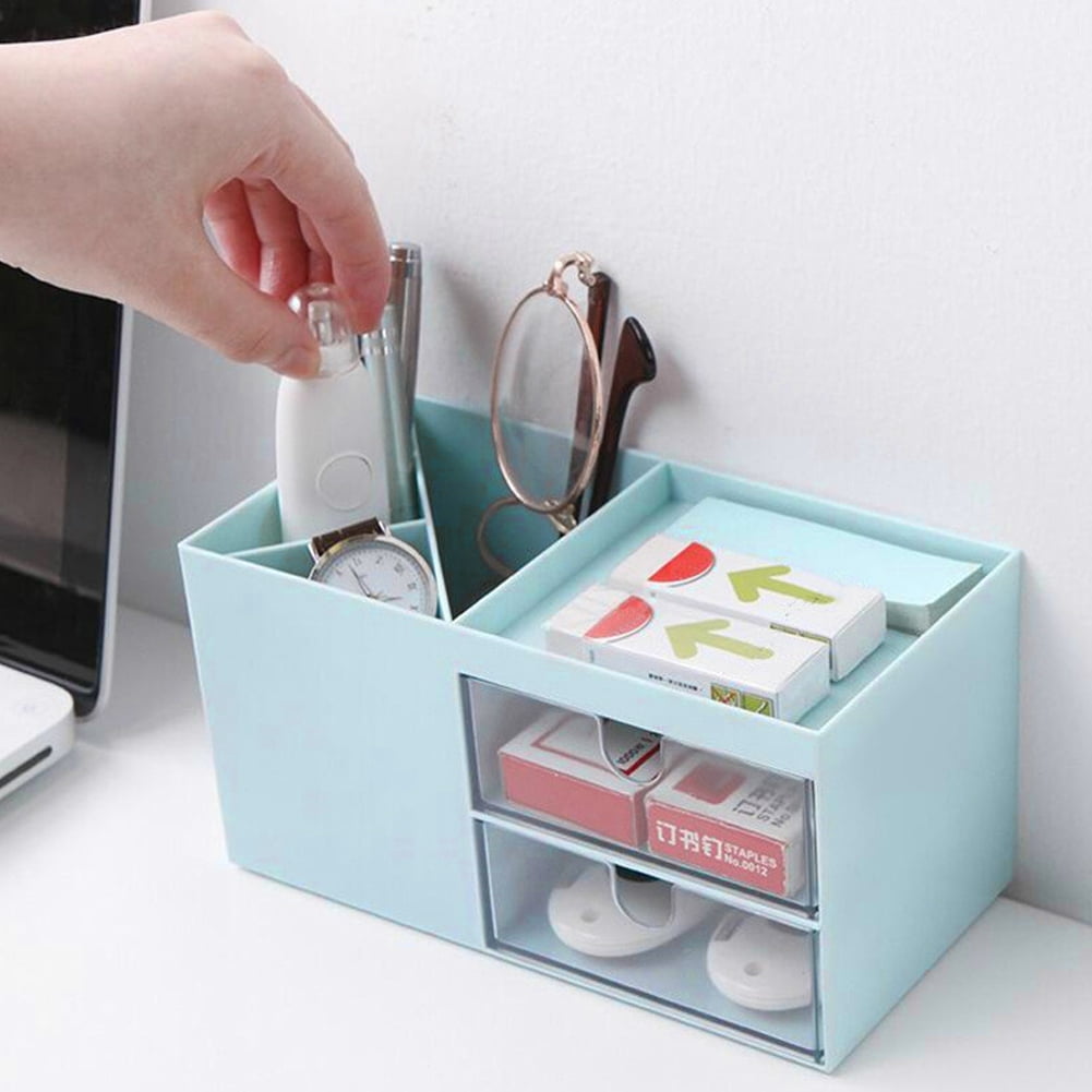 YLSHRF Desktop Multifunction Drawer Jewelry Stationery Storage Box