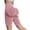 Vintage Pink, variant on Mgmyaa Women's Bike Shorts Seamless Waistband High Waist Tummy-control Hip Lifting Exercise Yoga Shorts