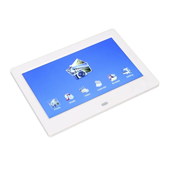 7 Inch Digital Picture Frame, Digital Photo Frame, Multifunction Calendar Picture and Video Playback Electronic Photo Frame 100-240V