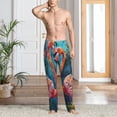 thumbnail image 2 of Sikiie Romantic Flamingo Pair Pajama Pants Men, PJ Bottoms, Sleep & Lounge Pants-XX-Large, 2 of 6