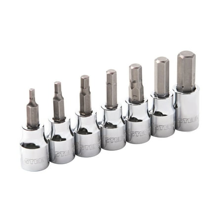 

STEELMAN 55489 7-Piece 3/8-Inch Drive Metric Hex Bit Socket Set