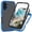 Darkblue, variant on ELEHOLD Clear Case for iPhone 17, Built in Screen Protector Protective Front Case Rugged Clear Back Shell Shockproof Scratch-Resistant Non-Yellowing Case for iPhone 17, Black