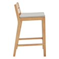 thumbnail image 3 of Riverlake Outdoor Patio Ash Wood Bar Stool in Natural Taupe, 3 of 7