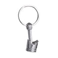 thumbnail image 3 of SHISUYAN Engine Piston Keyring Metal Car Keychain Purse Bag Pendant Creative Gift Party Favor (Silver), 3 of 8
