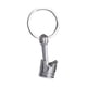 thumbnail image 3 of Llavero de metal con forma de pistón de motor, ideal para bolso, bolso, decoración, regalo creativo, recuerdo de fiesta (plateado), 3 of 7