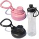 thumbnail image 1 of tapas para botella Cirkul, tapa de repuesto para botellas de 22 oz y 32 oz (negro/rosa), 1 of 5