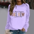 thumbnail image 2 of Tanghaowl Women Sweatshirt Zip Up Sweatshirt Casual Long Sleeve Pullover Tops Stand Collar Loose Fit Basic Solid Color Purple S, 2 of 4