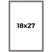 18x27 Frame Blue Kingsley Pewter Solid Wood Picture Frame Width 0.75 Inches |Interior Depth 0.5