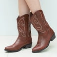 thumbnail image 7 of SheSole Women's Western Cowgirl Cowboy Boots Female Brown, 7 of 7