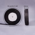 1group Sheer Organza Ribbon Wide Ribbon for Wedding Decorative Black 3/ ...