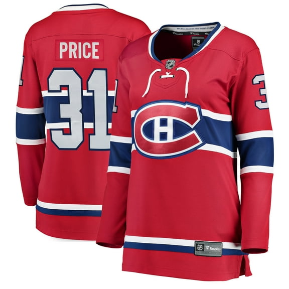 Women's Fanatics Carey Price Red Montreal Canadiens Home Breakaway Jersey