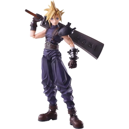 Square Enix Final Fantasy VII: Cloud Strife with Hardedge Sword Bring Arts Action Figure