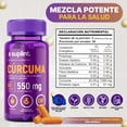 thumbnail image 3 of Suplemento de Cúrcuma Curcumina 1569 MG con Pimienta Negra | Complejo para Alivio de Dolor Articular | Apoyo para Inmunidad, Hígado y Digestión | Vegano, Sin OGM | Fabricado en Holanda | 60 Cápsulas, 3 of 7