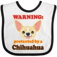 thumbnail image 3 of Inktastic Protected by a Chihuahua Boys or Girls Baby Bib, 3 of 4