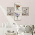 thumbnail image 2 of PixonSign 4 PCS Flowers Posters Lavender Cottonflower Framed Canvas Prints Wildflower Floral Botanical Print Nature Illustration Decorative Country/Farmhouse Modern Home Artwork - 11"x14" Natural, 2 of 5