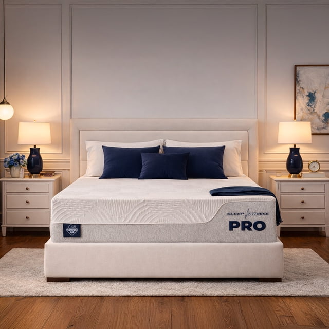 Colchón Queen Size En Caja Spring Air Sleep Fitness Pro Memory Foam Soporte Premium