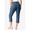 thumbnail image 2 of Roaman's Women's Plus Size 24/7 Stretch Capri Jean, 2 of 6