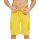 thumbnail image 2 of Pantalones Cortos para Hombre de Cintura Elástica con Bolsillos Pantalones de Verano Casuales de Color Sólido, Poliéster Ligero de Moda para la Playa, la Natación Y el Uso Diario, 2 of 6