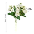 Mzwoshinx Artificial Flowers in Vase Artificial Rose Bouquet Small