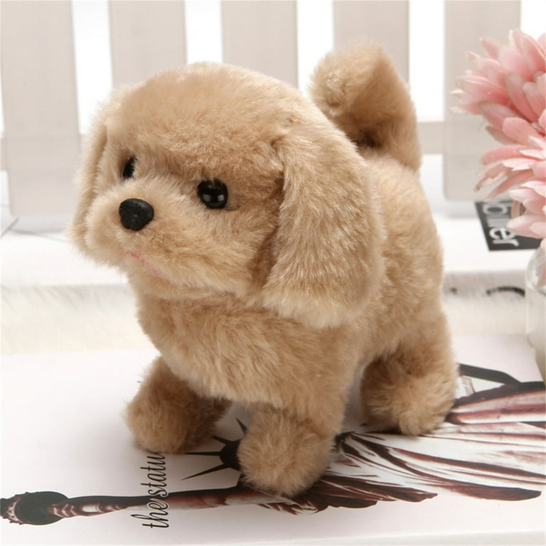 Robot Dog Pet Plush Interactive Maltese Simulation Dog Realistic Puppy Dog Toy for Kids with Walking Barking Wagging Tail talking Like Real Robotic Present Pet Toy for Toddler Kids Girls Boys Walmart....