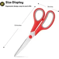 thumbnail image 4 of 3Pcs 8-Inch Multipurpose Scissors Comfortable Grip - Ultra Sharp Blades, 4 of 6