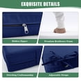 thumbnail image 5 of Ottowood Outdoor Deep Seat Cushions Set of 2, 24x24x4 Water-Repellent Patio Cushions, Navy Blue, 5 of 8