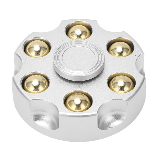 Gyroscope Jouet, Métal Robuste Rotation Main Gyroscope Jouet Réduire l'Anxiété Détachable pour les Enfants pour Bus Argent