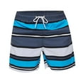 thumbnail image 3 of YOTMKGDO Mens Swim Trunks Men's Swim Trunks Dry Surfing Swim Summer Beach Shorts Holiday Cute Drawstring Board Short with Pockets Swim Board Shorts Men'S, Sky Blue Small, 3 of 4