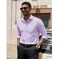 thumbnail image 3 of COOFANDY Mens Dress Shirts Long Sleeve Button Up Shirts Business Casual Shirts with Pocket, 3 of 6