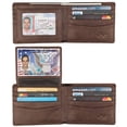 thumbnail image 1 of Billetera HIMI de piel auténtica con bloqueo RFID para hombre, 1 of 7