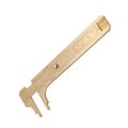 Sliding gauge brass vernier caliper measuring tool double scale (gold