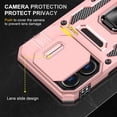 thumbnail image 4 of Allytechgroup Magnetic for iPhone 16 Case with 1x Screen Protector, Rotatable Kickstand Support Car Mount Slide Camera Cover Protective Phone Case for Women Men, Rosegold, 4 of 7