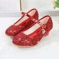 thumbnail image 3 of High Heeled Princess Shoes Style Cute Flower Girls Shoes Simple Wedding Party Festival, 3 of 6