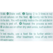 Earth Therapeutics Tea Tree Oil Foot Peeling Spray 4 fl oz - Exfoliates Rough, Dry Skin for Soft, Smooth Feet, No Batteries Required