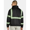 thumbnail image 3 of Bass Creek Outfitters Men's Oxford Insulated Safety Work Jacket with Hidden Hood, Sizes M-2XL, 3 of 3