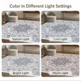 thumbnail image 7 of ODIKA 8'x10' Washable Area Rug Non-Slip Chair-Friendly Mat Ornamental Border Distressed Scroll Boho Center Bordered Vintage Flowing Dynamic for Dining Room, Large Office, Lounge, 7 of 7