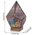 thumbnail image 2 of Bohemian Mosaic Starry Sky Projection Lamp Table Bedside Night Light, 2 of 3