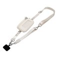 thumbnail image 2 of Adjustable Phone Lanyard Crossbody Strap with Detachable Wallet and ID Window Multi-purpose Cell Phone Storage Bag for Travel and Daily Errands, Beige, 2 of 5
