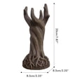 thumbnail image 4 of Yuarrent Florero de resina, maceta decorativa, muebles creativos para troncos de árboles, decoración artesanal hecha a mano para el hogar, sala de estar Decoración del hogar Rojo marrón Yuarrent HA040524-02, 4 of 6