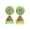 Light Green, variant on Gold Plated Stylish Indian Wedding Jewelry Maroon beads Jhumki Jhumka Earrings for Women