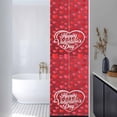 thumbnail image 3 of Valentine's Day Window Privacy Film, Red Love Heart Romantic Minimalist Static Cling UV Sun Blocking Heat Control Window Tint Day and Night, Non-Adhesive One Way Windows Privacy Cover 17.7''x78.7'', 3 of 7