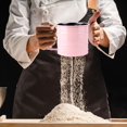thumbnail image 5 of One-hand flour sifter cup; stainless double-mesh crank sifter for baking, 5 of 6